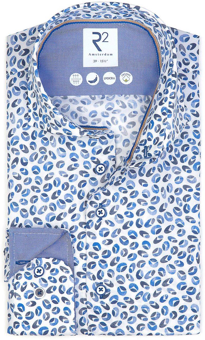 R2 Hemd Lenkrad Blau - Größe 38 von R2 Amsterdam