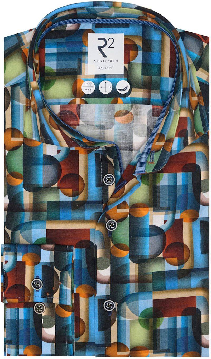 R2 Hemd Sofa Druck Multicolour - Größe 40 von R2 Amsterdam
