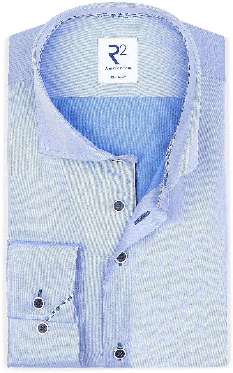 R2 Hemd Twill Blau - Größe 44 von R2 Amsterdam