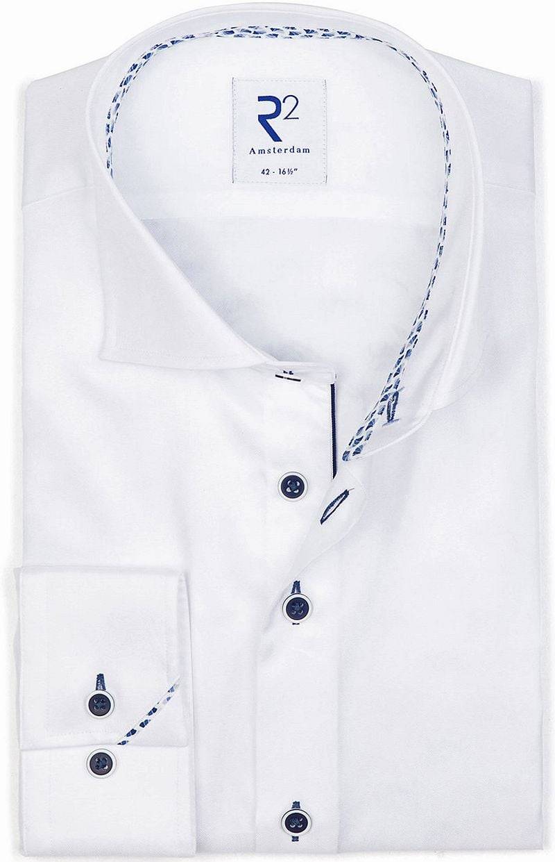 R2 Hemd Twill Weiß - Größe 42 von R2 Amsterdam