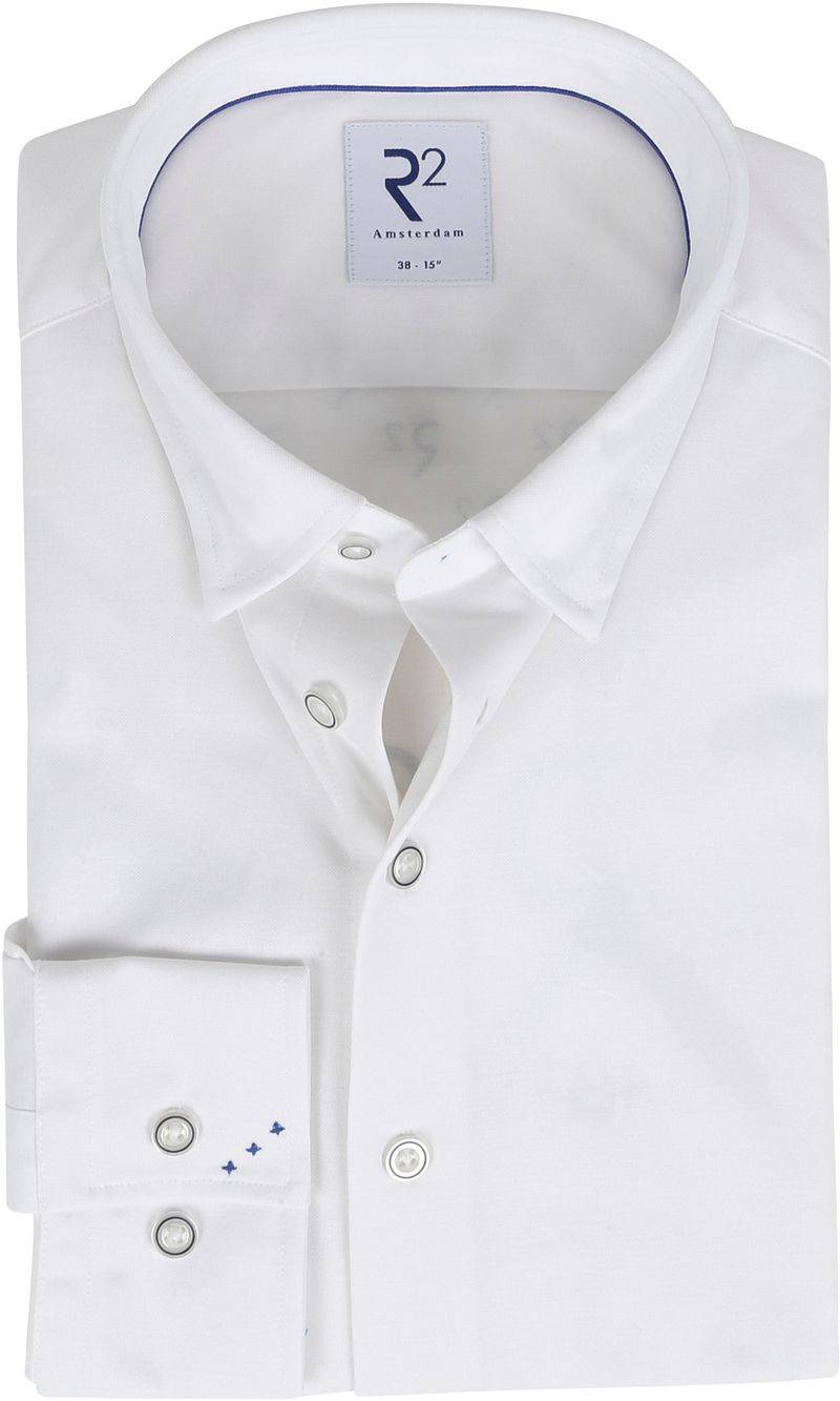 R2 Hemd Uni Weiß - Größe 43 von R2 Amsterdam