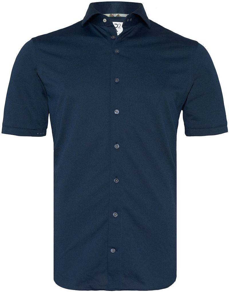 R2 Japanese Knitted Hemd Shortsleeve Navy - Größe XXL von R2 Amsterdam