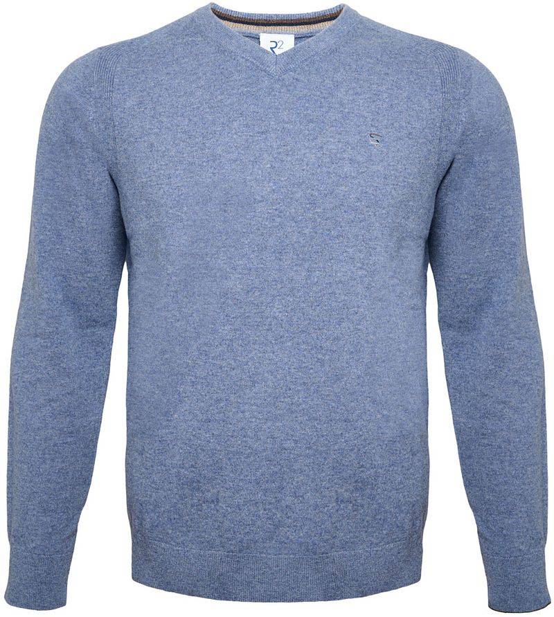 R2 Pullover Merino Wool Blau - Größe 3XL von R2 Amsterdam