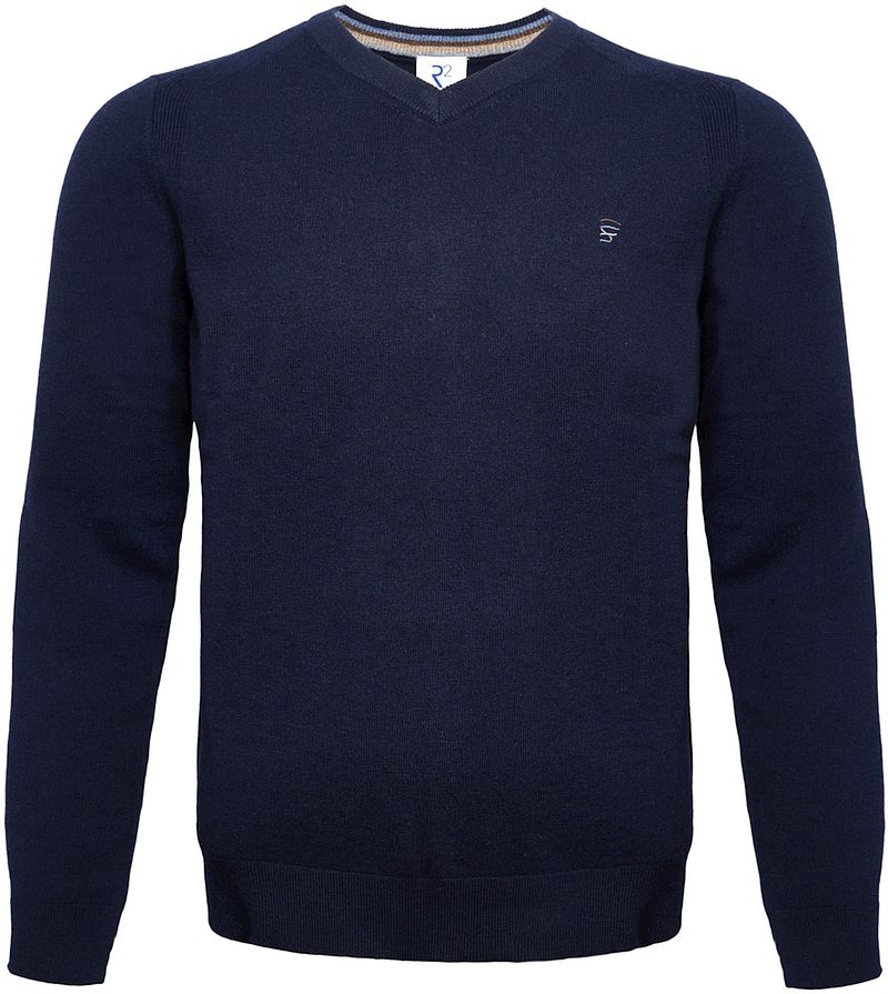 R2 Pullover Merino Wool Navy - Größe XL von R2 Amsterdam