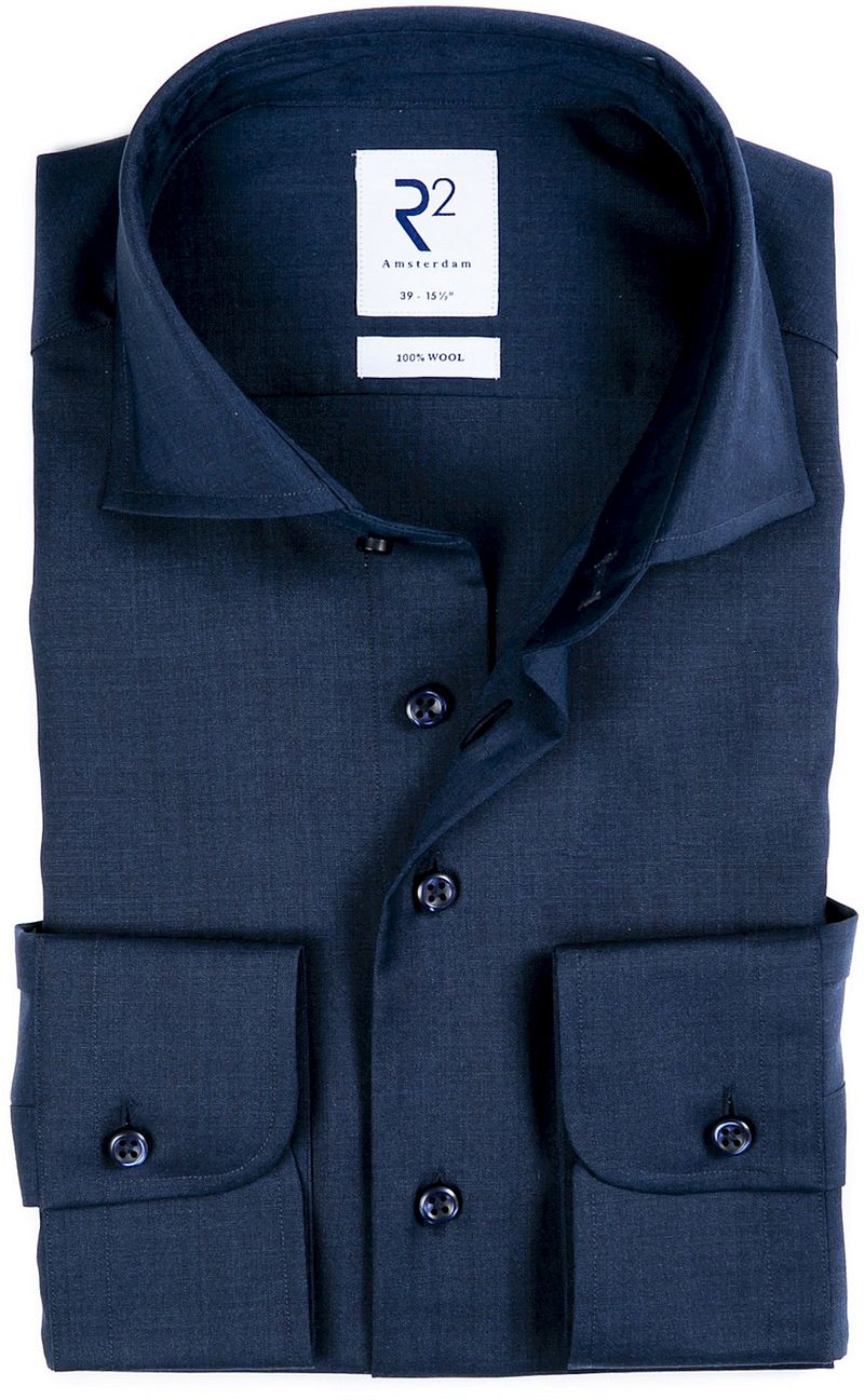 R2 Wolle Hemd Dunkelblau - Größe 48 R2 Wolle Hemd Dunkelblau - Größe 48 von R2 Amsterdam