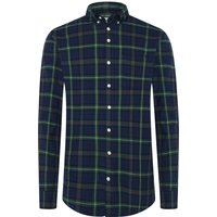 R2 Flanellhemd mit Karomuster und Button-Down-Kragen in S von R2