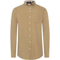 R2 Softes Flanellhemd mit Button-Down-Kragen und Brusttasche in S von R2