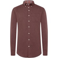 R2 Softes Flanellhemd mit Button-Down-Kragen und Brusttasche in S von R2