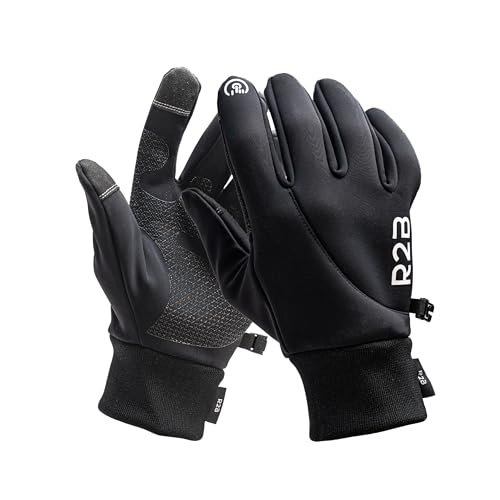 R2B Winterhandschuhe wasserdicht - Größe XL, Handschuhe touchscreen, warme Handschuhe, Handschuhe winter mit Anti-Rutsch-Schicht, thermo Handschuhe herren und damen, outdoor Handschuhe von R2B