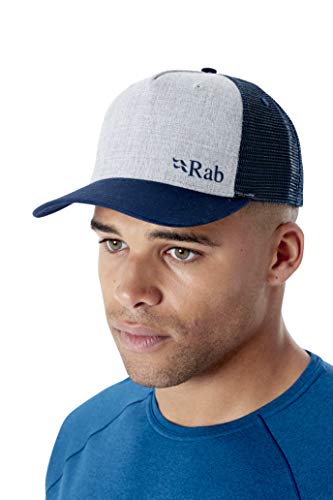 RAB Trucker Logo Cap Colorblock-Blau-Grau, Kopfbedeckung, Größe One Size - Farbe Grey Marl von Rab