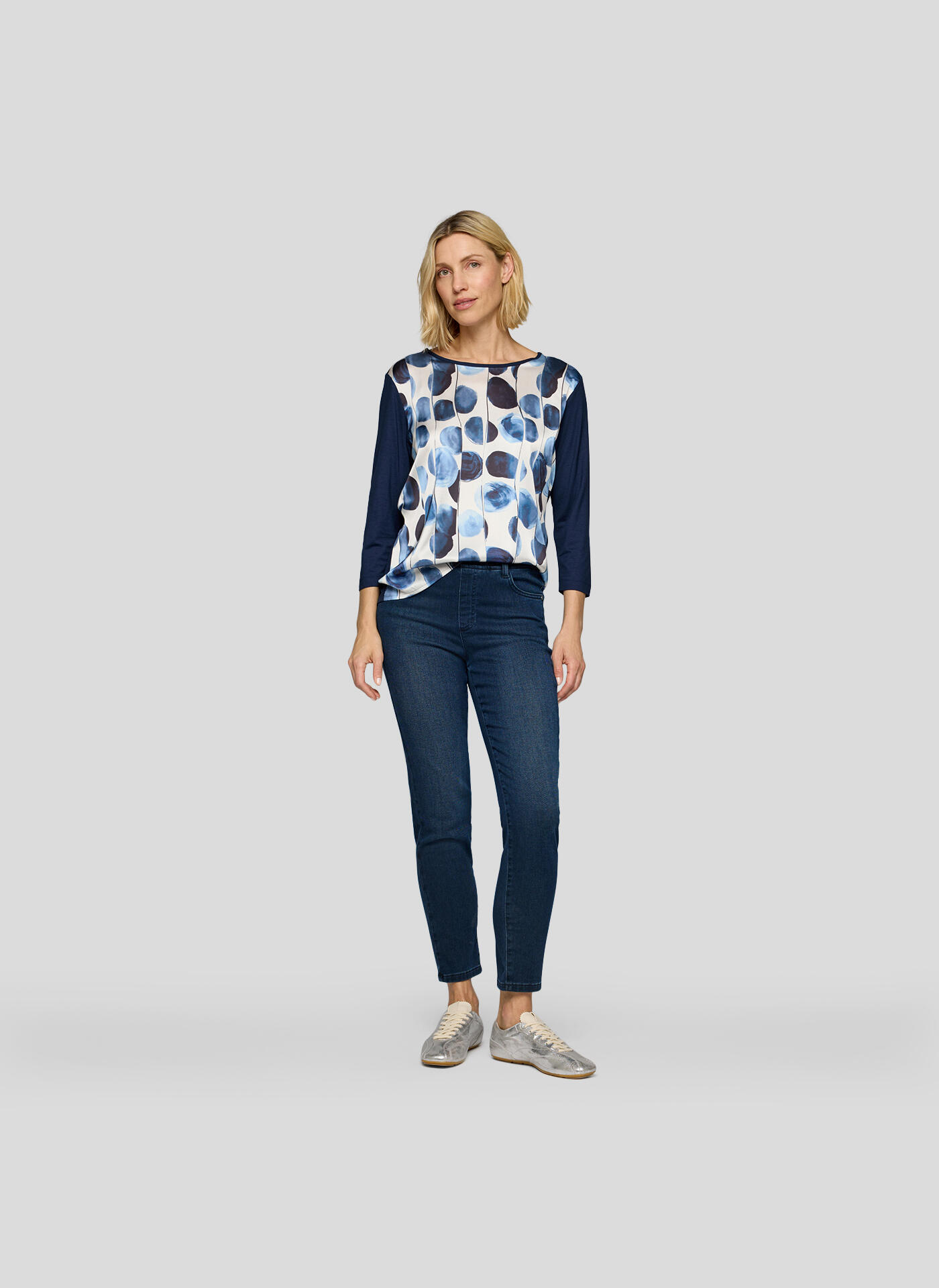 Marc Cain Sports - Feiner Leo-Pullover Knitted in Germany soft olive - Gr. - 40 von Marc Cain Sports