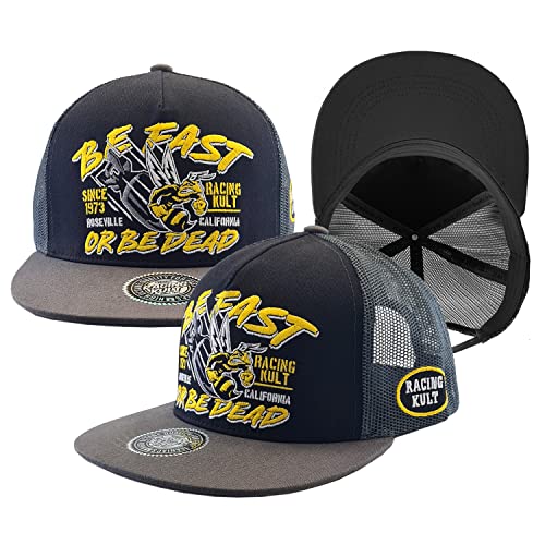 Racing Kult Be Fast or Be Dead Snapback Cap mit Stick Unisex von Racing Kult