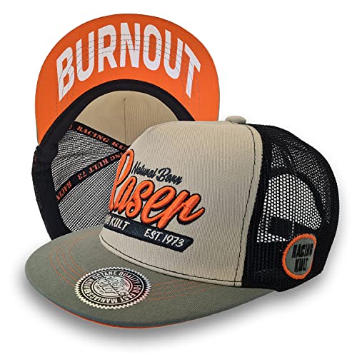 RACING KULT Natural Born Raser Snapback Cap mit Stick Unisex von RACING KULT