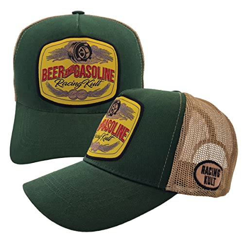 Racing Kult Trucker Cap Beer and Gasoline mit Patch von Racing Kult