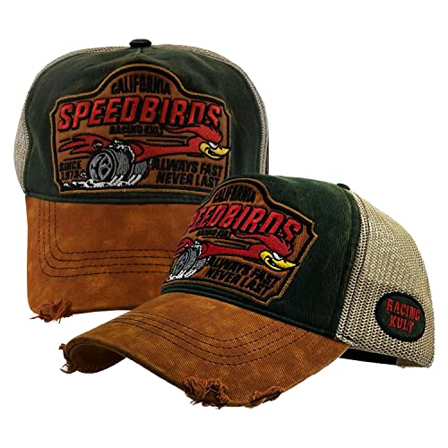 Racing Kult Trucker Cap California Speedbirds mit Stick Unisex von Racing Kult