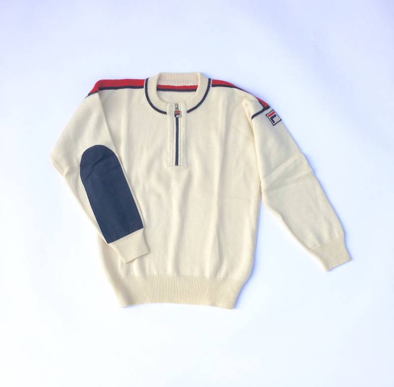Fila Half Zip Skipullover Aus Wolle. Gr. 38. Italien von RACQUETSOCIETY