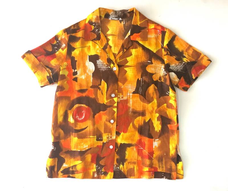 Vintage Textil Hawaii Hemd. Gr. S. Hawaii von RACQUETSOCIETY