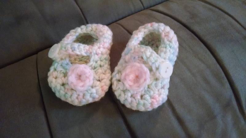 Gehäkelte Baby Booties Für Jungen Oder Mädchen Geschenk Maryjane von RADZCreations