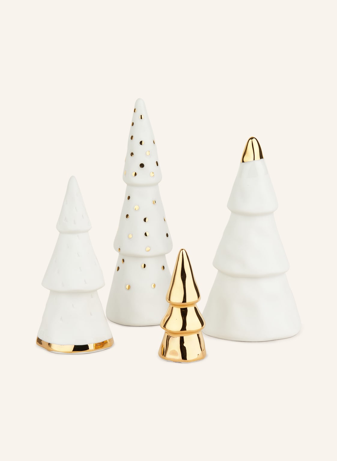 Räder 4er-Set Dekofiguren Weihnachtswald weiss von RÄDER