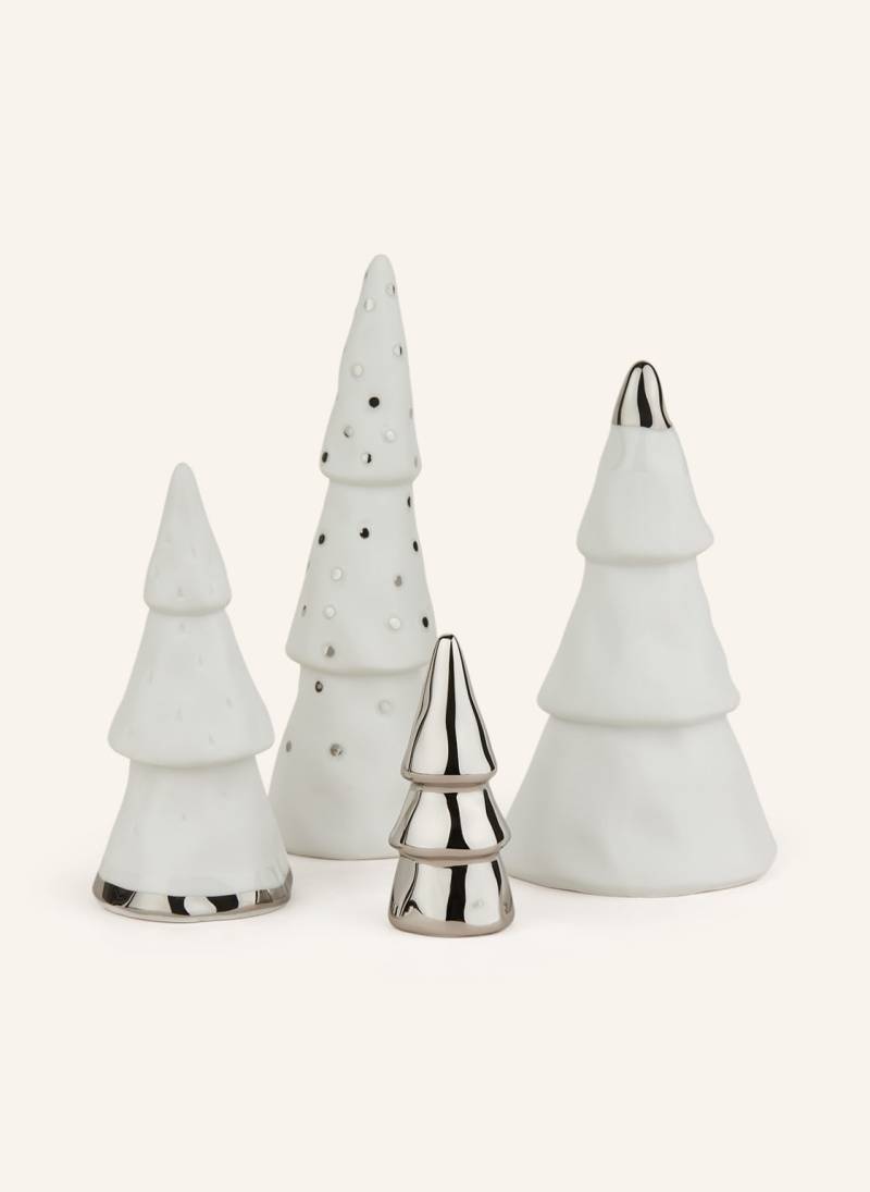 Räder 4er-Set Dekofiguren Weihnachtswald weiss von RÄDER