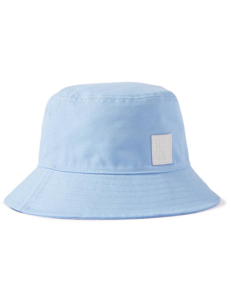 RAF SIMONS - Logo-Appliquéd Cotton-Canvas Bucket Hat - Men - Blue - S/M von RAF SIMONS