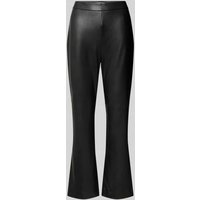 Raffaello Rossi Flared Bootcut Hose in Leder-Optik Modell 'MACY' in Black, Größe 40 von RAFFAELLO ROSSI