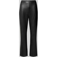 Raffaello Rossi Flared Bootcut Hose in Leder-Optik Modell 'MACY' in Black, Größe 46 von RAFFAELLO ROSSI
