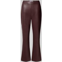 Raffaello Rossi Flared Bootcut Hose in Leder-Optik Modell 'MACY' in Bordeaux, Größe 34 von RAFFAELLO ROSSI