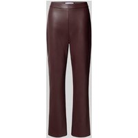 Raffaello Rossi Flared Bootcut Hose in Leder-Optik Modell 'MACY' in Bordeaux, Größe 42 von RAFFAELLO ROSSI