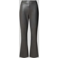 Raffaello Rossi Flared Bootcut Hose in Leder-Optik Modell 'MACY' in Dunkelgrau, Größe 36 von RAFFAELLO ROSSI