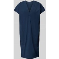 Raffaello Rossi Knielanges Kleid mit V-Ausschnitt Modell 'JOYCE' in Dunkelblau, Größe 38 von RAFFAELLO ROSSI