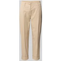 Raffaello Rossi Regular Fit Chino mit verkürztem Schnitt Modell 'DORA' in Sand, Größe 40 von RAFFAELLO ROSSI
