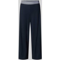 Raffaello Rossi Regular Fit Culotte mit fixierten Bügelfalten Modell 'SALLY' in Marine, Größe 40 von RAFFAELLO ROSSI