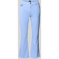 Raffaello Rossi Regular Fit Jeans mit Fransen in Rauchblau, Größe 38 Raffaello Rossi Regular Fit Jeans mit Fransen in Rauchblau, Größe 38 von RAFFAELLO ROSSI