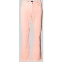 Raffaello Rossi Regular Fit Jeans mit Fransen in Rosa, Größe 42 von RAFFAELLO ROSSI