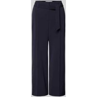 Raffaello Rossi Regular Fit Stoffhose mit fixierten Bügelfalten Modell 'AGATHA' in Marine, Größe 38 von RAFFAELLO ROSSI