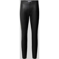 Raffaello Rossi Skinny Fit Hose in Leder-Optik Modell 'RESA' in Black, Größe 36 von RAFFAELLO ROSSI