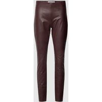 Raffaello Rossi Skinny Fit Hose in Leder-Optik Modell 'RESA' in Hellbraun, Größe 42 von RAFFAELLO ROSSI