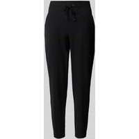 Raffaello Rossi Slim Fit Stoffhose mit Tunnelzug Modell 'AZRA' in Black, Größe 40 von RAFFAELLO ROSSI