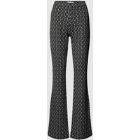 Raffaello Rossi Stoffhose mit Allover-Muster Modell 'MACY' in Black, Größe 36 von RAFFAELLO ROSSI