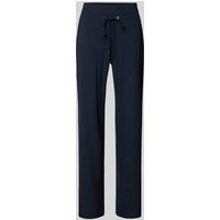 Raffaello Rossi Straight Fit Stoffhose mit Strukturmuster Modell 'CANDICE' in Marine, Größe 38 von RAFFAELLO ROSSI