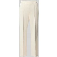 Raffaello Rossi Straight Leg Stoffhose in verkürzter Passform Modell 'RENEÉ' in Sand, Größe 34 von RAFFAELLO ROSSI