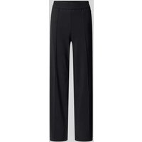 Raffaello Rossi Straight Leg Stoffhose mit fixierten Bügelfalten Modell 'COSMEA' in Black, Größe 46 von RAFFAELLO ROSSI