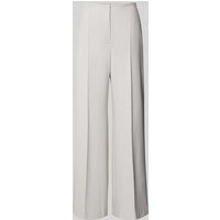 Raffaello Rossi Wide Leg Stoffhose mit Strukturmuster Modell 'AGATHA' in Hellgrau, Größe 38 von RAFFAELLO ROSSI
