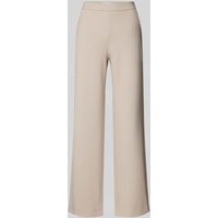 Raffaello Rossi Wide Leg Stoffhose mit Strukturmuster Modell 'PALINA' in Beige, Größe 44 von RAFFAELLO ROSSI