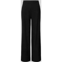 Raffaello Rossi Wide Leg Stoffhose mit Strukturmuster Modell 'PALINA' in Black, Größe 44 von RAFFAELLO ROSSI