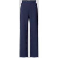 Raffaello Rossi Wide Leg Stoffhose mit Strukturmuster Modell 'PALINA' in Marine, Größe 44 von RAFFAELLO ROSSI