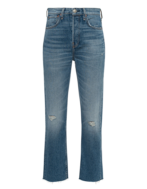 Maya High Rise Ankle Slim Blue von RAG&BONE