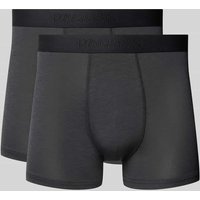 RAGMAN Boxershorts mit elastischem Label-Bund in Anthrazit, Größe L von RAGMAN
