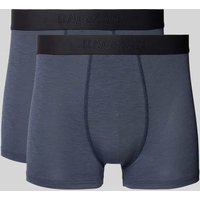 RAGMAN Boxershorts mit elastischem Label-Bund in Rauchblau, Größe M von RAGMAN